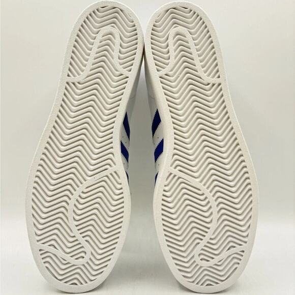 Adidas Men's Superstar Originals men’s size 12 Cloud White Blue |IG9368| - Picture 4 of 4